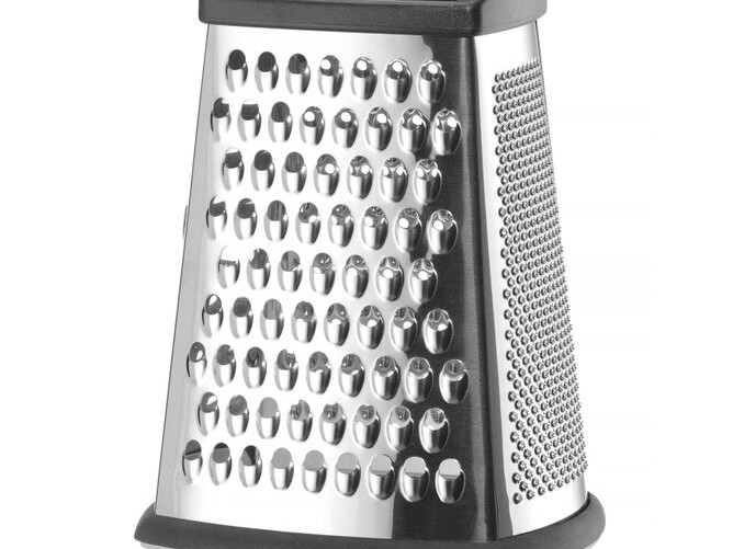 Râpe 4 faces avec récipient - cuisine professionnel de qualité