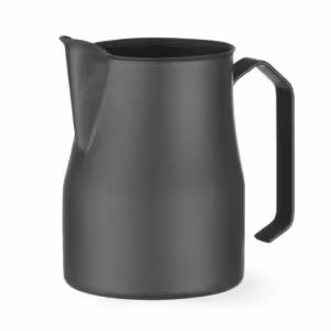 Pot à lait noir mat avec bec verseur en forme V,  ,  0, ... - professionnel professionnel de qualité