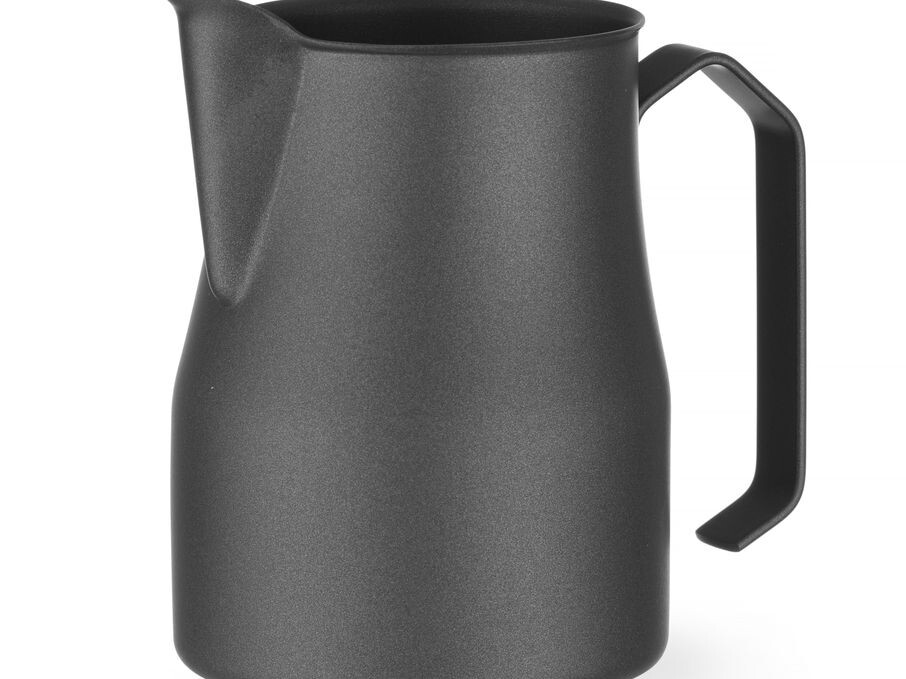 Pot à lait noir mat avec bec verseur en forme V,  ,  0, ... - professionnel professionnel de qualité