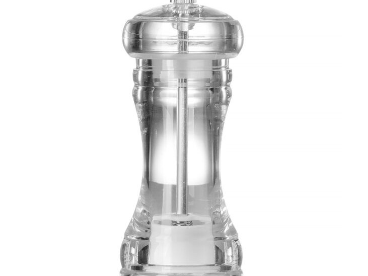 Moulin à poivre acrylique,  ,  Transparent,  ⌀50x(H)140mm - équipement professionnel de qualité