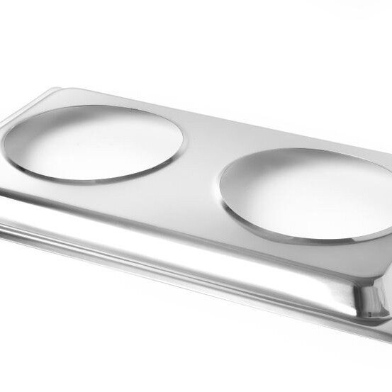 Plateau-support pour 2 bacs bains-marie,  ,  Plateau-supp... - cuisine professionnel de qualité