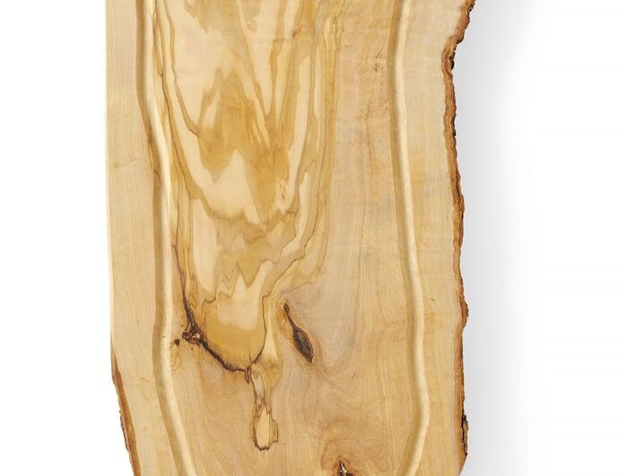 Planche à découper avec rigole en bois d'olivier - cuisine professionnel de qualité