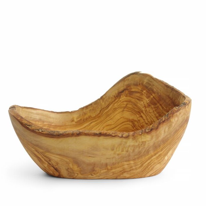 Bol décoratif en bois d’olivier - restauration professionnel de qualité