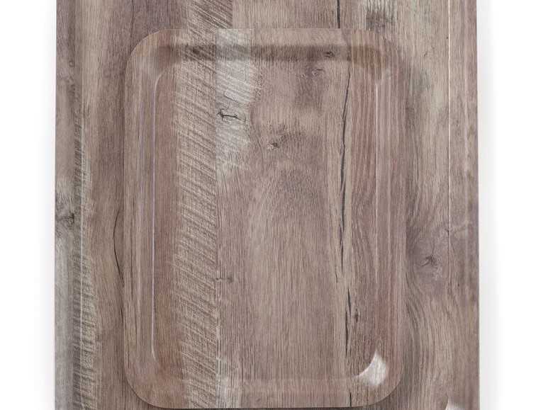 Plateau de service en mélamine avec imprimé bois,  Amer... - professionnel professionnel de qualité