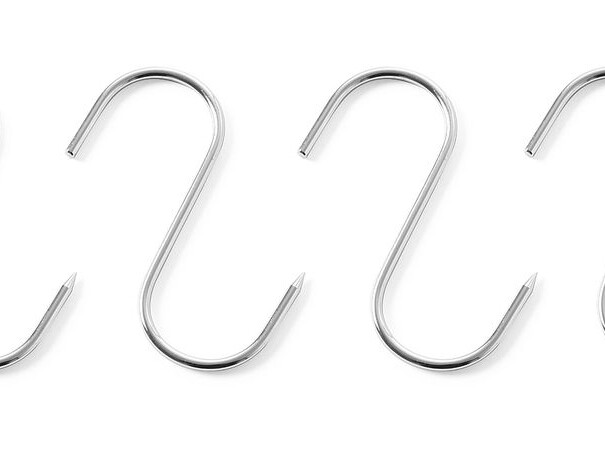 Crochets de boucherie - set de 4,  ,  4 u.,  110x5mm - professionnel professionnel de qualité