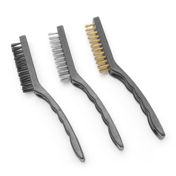 Set de brosses métalliques étroites - 3 pièces,  ,  3 ... - restauration professionnel de qualité