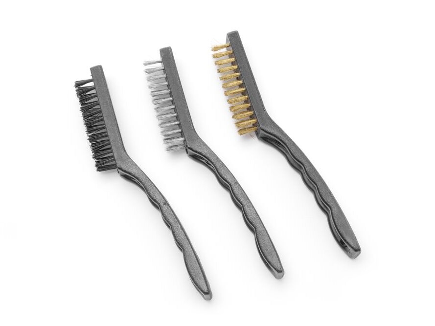 Set de brosses métalliques étroites - 3 pièces, , 3 ... - restauration professionnel de qualité
