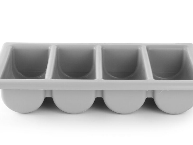 Bac à couverts,  ,  Gris clair - restauration professionnel de qualité