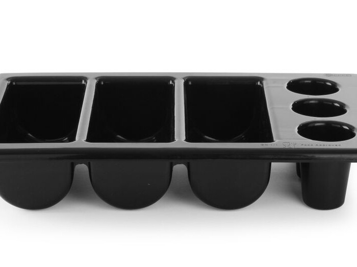 Bac à couverts,  ,  Noir - cuisine professionnel de qualité