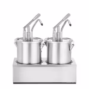 Set : 2 distributeurs de sauce en acier inoxydable avec p... - cuisine professionnel de qualité