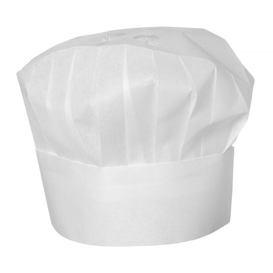 Toque chef - 10 unités,  ,  Blanc,  10 u.,  ⌀300x(H)230mm - équipement professionnel de qualité
