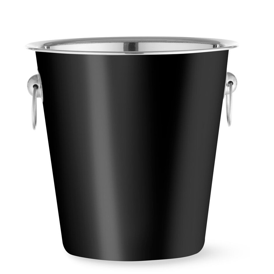 Seau à glace,  BarUp,  3,  Noir,  ⌀220x(H)190mm - cuisine professionnel de qualité
