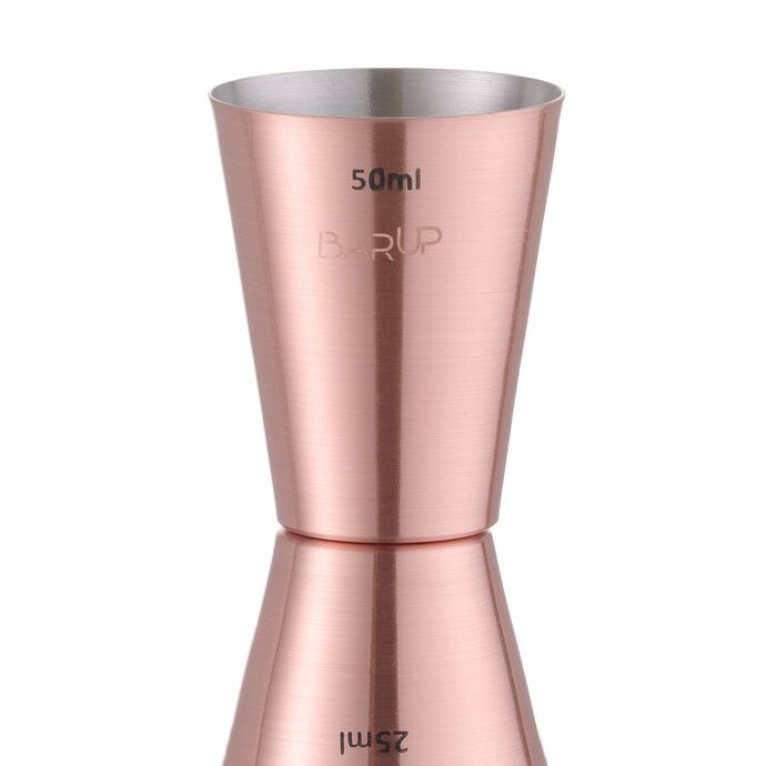 Doseur 25/50 ml,  BarUp,  Cuivre,  ⌀42x(H)86mm - équipement professionnel de qualité