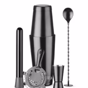 Set de barman,  BarUp,  Noir,  ⌀120x(H)320mm - professionnel professionnel de qualité