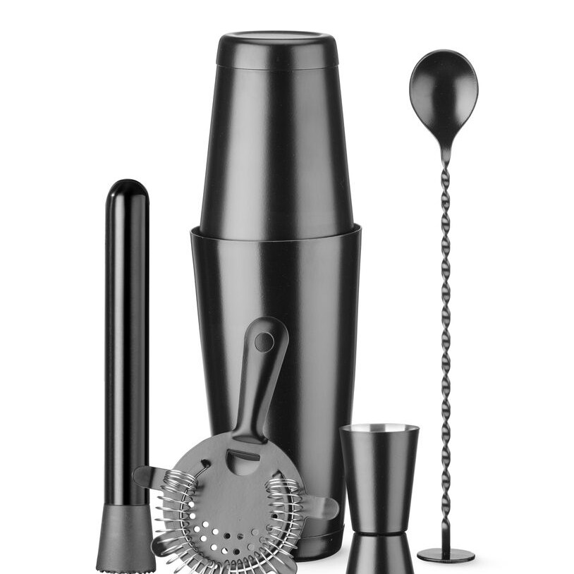 Set de barman,  BarUp,  Noir,  ⌀120x(H)320mm - professionnel professionnel de qualité