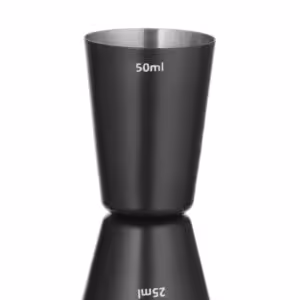 Doseur 25/50 ml,  BarUp,  Noir,  ⌀45x(H)86mm - professionnel professionnel de qualité