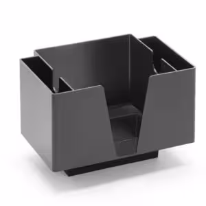 Porte-serviettes avec 3 compartiments,  BarUp,  Noir - restauration professionnel de qualité
