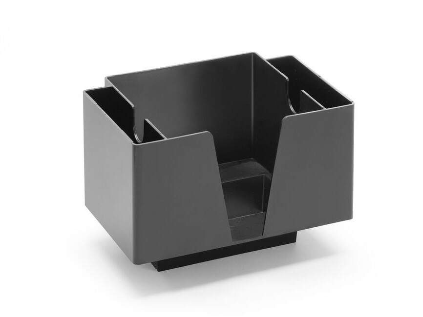 Porte-serviettes avec 3 compartiments, BarUp, Noir - restauration professionnel de qualité