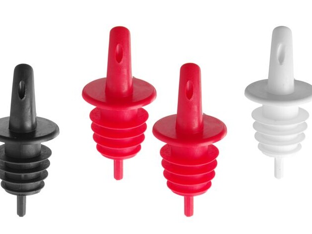 Bec-verseur à écoulement libre,  BarUp,  2 noir,  2 bla... - cuisine professionnel de qualité