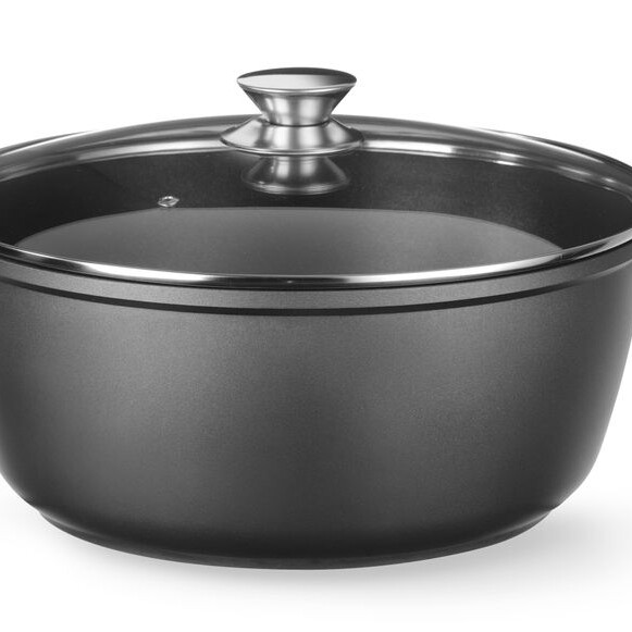 Cocotte avec revêtement antiadhésif,  ,  ,  Noir - restauration professionnel de qualité
