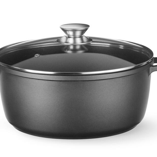 Cocotte avec revêtement antiadhésif - cuisine professionnel de qualité