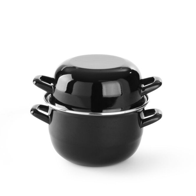 Cocotte à moules émaillée - avec couvercle,  ,  ,  ⌀... - restauration professionnel de qualité