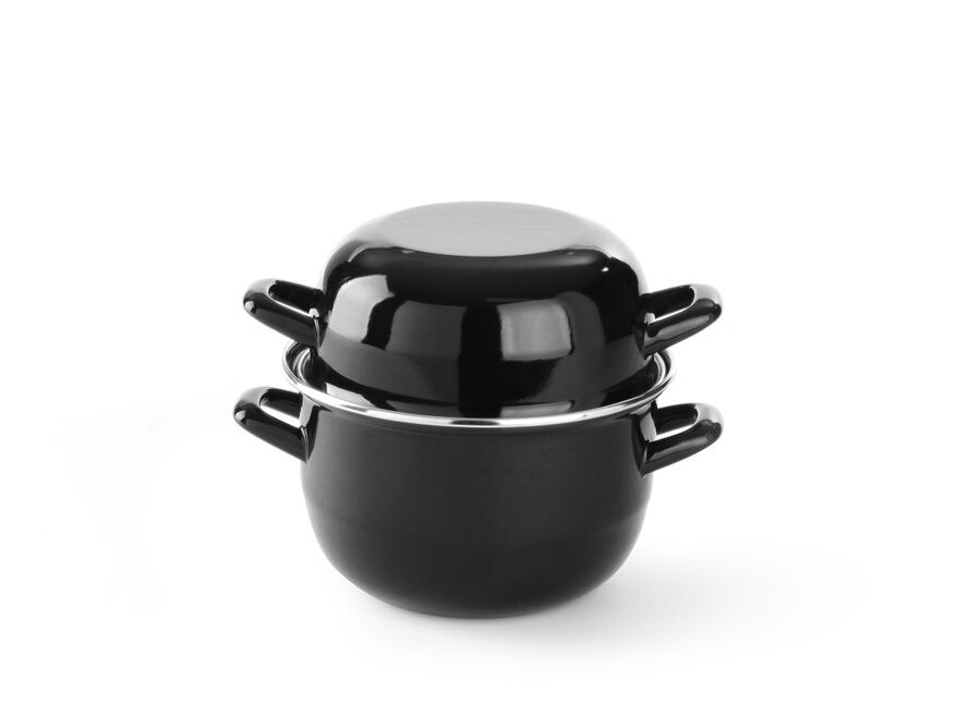 Cocotte à moules émaillée - avec couvercle, , , ⌀... - restauration professionnel de qualité