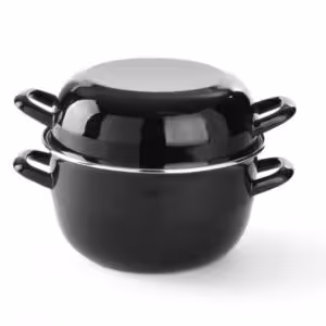Cocotte à moules émaillée - avec couvercle, HENDI, 4,2L, ⌀260x(H)210mm