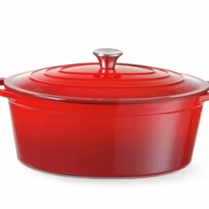 Cocotte en fonte émaillée,  ,  6,  Rouge - équipement professionnel de qualité