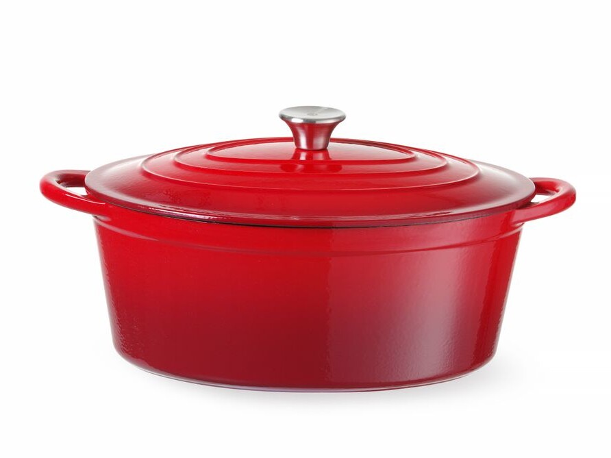 Cocotte en fonte émaillée,  ,  6,  Rouge - équipement professionnel de qualité