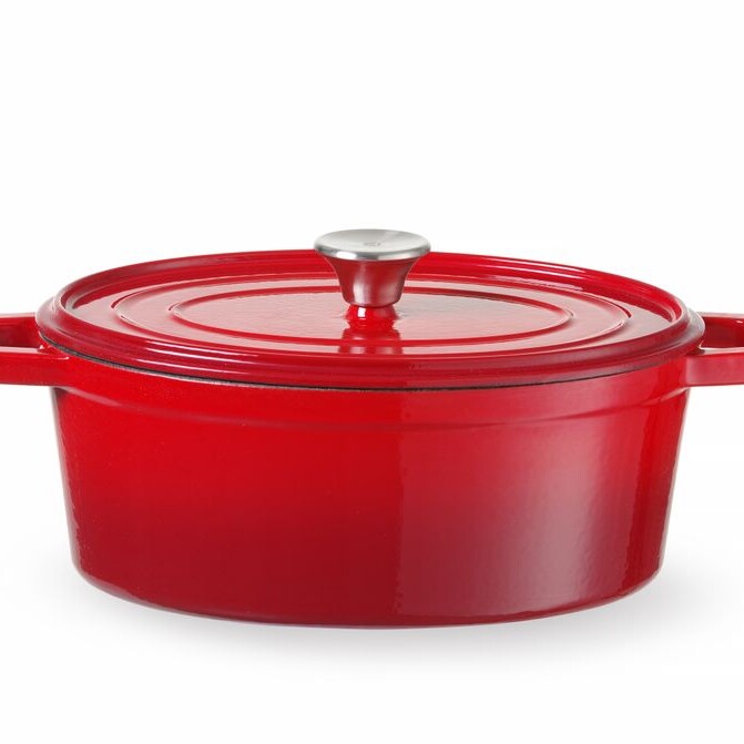 Cocotte en fonte émaillée,  ,  4,  Rouge - professionnel professionnel de qualité