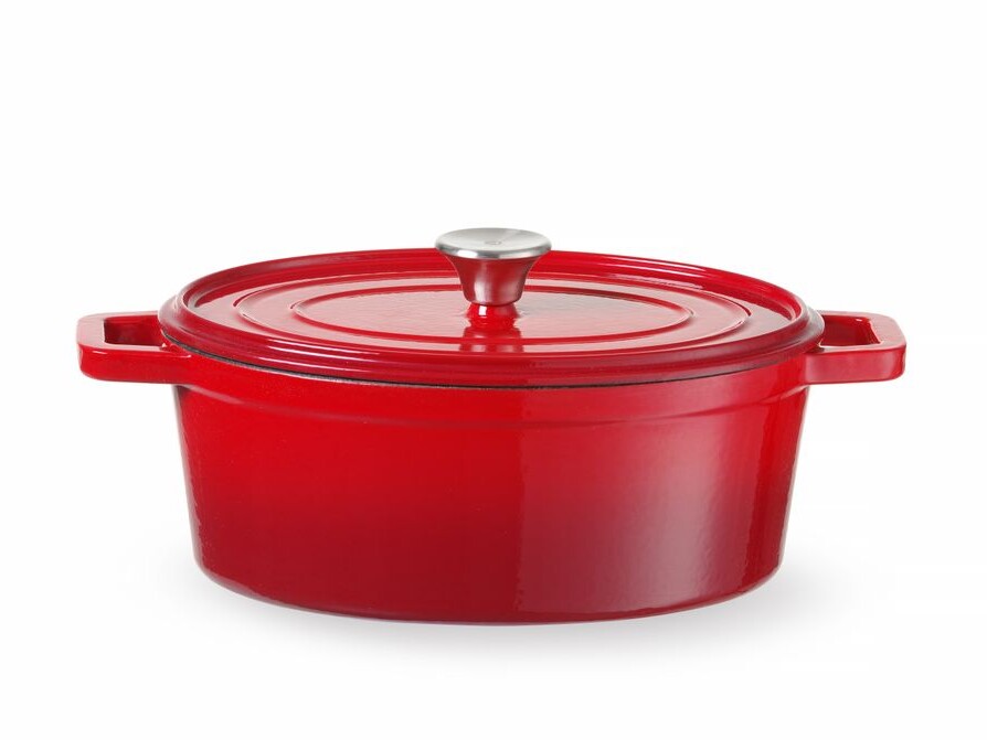 Cocotte en fonte émaillée,  ,  4,  Rouge - professionnel professionnel de qualité