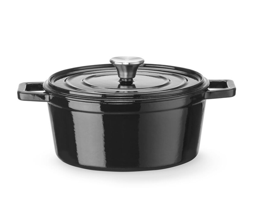 Cocotte en fonte émaillée,  ,  3,  Noir - équipement professionnel de qualité