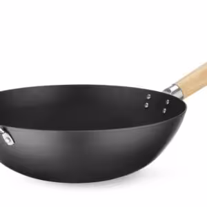 Wok avec manche en bois,  ,  ⌀324x565mm - équipement professionnel de qualité