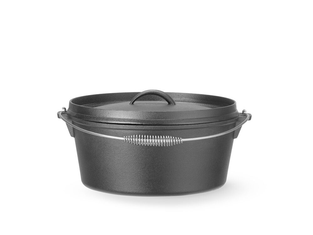 Marmite en fonte,  ,  7,  Noir,  ⌀310x(H)155mm - restauration professionnel de qualité