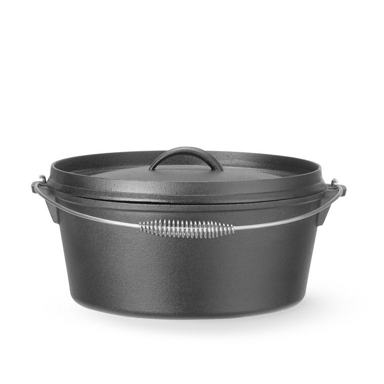 Marmite en fonte,  ,  7,  Noir,  ⌀310x(H)155mm - restauration professionnel de qualité