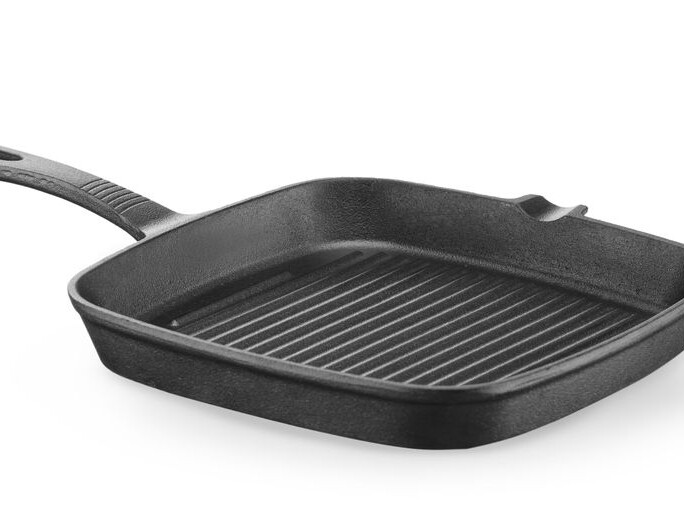 Poêle à griller en fonte - équipement professionnel de qualité