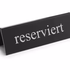 Chevalet de table réservé,  ,  reserviert - équipement professionnel de qualité