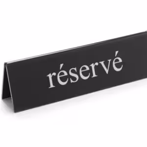 Chevalet de table réservé,  ,  réservé - professionnel professionnel de qualité