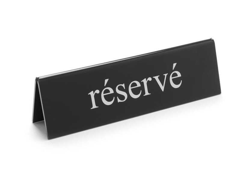 Chevalet de table réservé, , réservé - professionnel professionnel de qualité