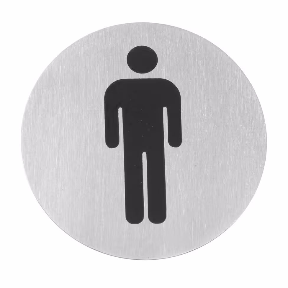 Pictogrammes,  ,  Messieurs,  ⌀75mm - cuisine professionnel de qualité