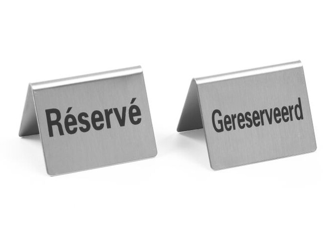 Chevalet de table Réservé - 4 pièces,  ,  Réservé - cuisine professionnel de qualité