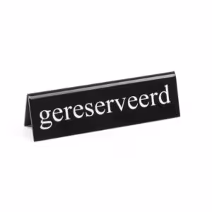 Chevalet de table réservé,  ,  gereserveerd - professionnel professionnel de qualité