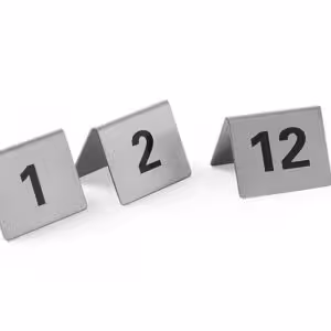 Chevalets de table numérotés,  ,  Numéros 1-12 - restauration professionnel de qualité