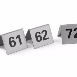 Chevalets de table numérotés,  ,  Numéros 61-72 - restauration professionnel de qualité
