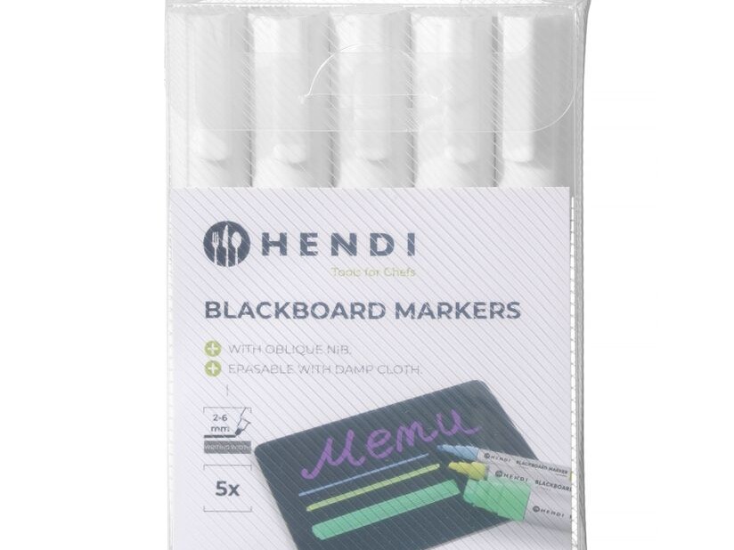 Feutres à craie 6 mm,  ,  5 feutres blancs - équipement professionnel de qualité