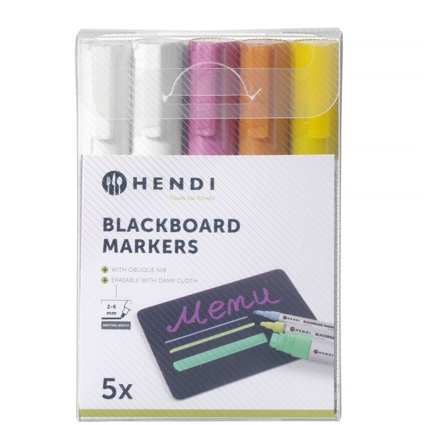 Feutres à craie 6 mm,  ,  2 blancs,  1 rose,  1 jaune et... - professionnel professionnel de qualité