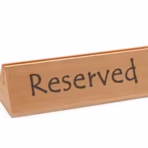 Chevalet de table réservé,  ,  "reserved" - équipement professionnel de qualité