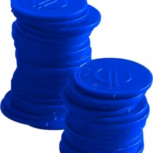 Jetons - 100 pièces,  BarUp,  Bleu,  100 u.,  ⌀25mm - équipement professionnel de qualité