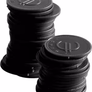 Jetons - 100 pièces,  BarUp,  Noir,  100 u.,  ⌀25mm - cuisine professionnel de qualité